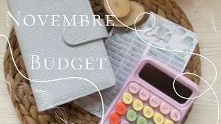 ENVELOPPES BUDGET Budget de Novembre [upl. by Igic106]