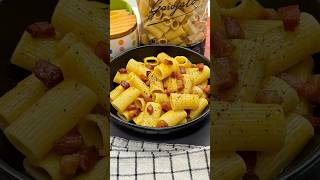 PASTA CARBONARA La auténtica queda riquísima😋 youtubeshorts shorts [upl. by Sandie]