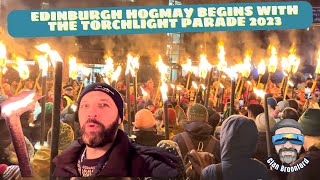 Edinburgh Hogmanay begins with the Torchlight parade 2023 [upl. by Caddaric155]