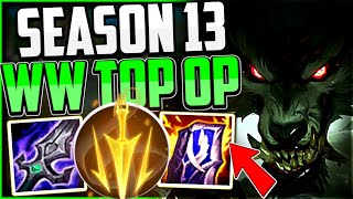 How to Play WARWICK TOP amp CARRY💪  Best BuildRunes Season 13  Warwick Guide S13 League of Legends [upl. by Brose]