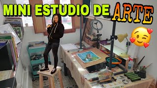 🎨ART STUDIO TOUR Mi taller de ACUARELA arte pintura ¡Especial 10K [upl. by Dupre]