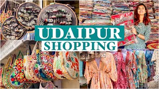 SHOPPING in Udaipur  BEST Stores to shop cost varieties markets [upl. by Eagle]