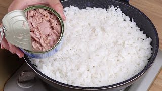 ¿Tienes arroz y atún enlatado en casa Haz esta receta súper fácil [upl. by Johnna]