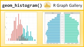 Histograms in R with ggplot and geomhistogram RGraph Gallery Tutorial [upl. by Atinra]