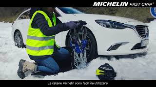 🇮🇹 MICHELIN FAST GRIP  Catene da neve a montaggio frontale  Versione Italiana [upl. by Margaret]