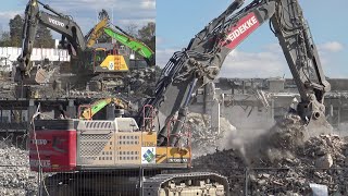 4K Two Volvo EC750E Excavators At Work [upl. by Llertac284]