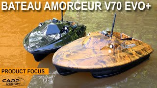 Bateau Amorceur V70 EVO ECHO GPS CARP DESIGN [upl. by Amsab236]