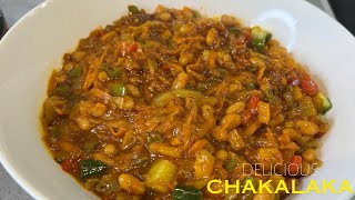 Chakalaka Recipe  South African Food [upl. by Sadnalor]