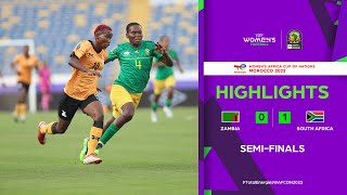 Zambia 🆚 South Africa TotalEnergies Womens Africa Cup of Nations 2022  Semi Final [upl. by Rheims]