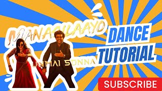 Manasilayo dance tutorial  trending Rajinikanth dance  step by step tutorial [upl. by Mccallion]