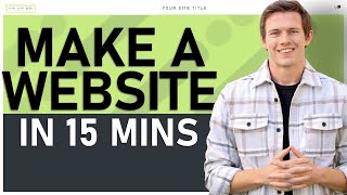 How To Build A Website in 15 Minutes Squarespace Tutorial 2024 [upl. by Nylyoj]