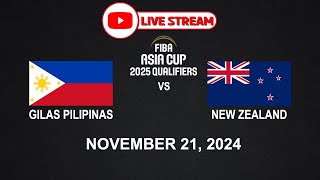 LIVE NOW GILAS PILIPINAS vs NEW ZEALAND  FIBA ASIA CUP November 21 2024 NBA2K24 Simulation Only [upl. by Brenn732]