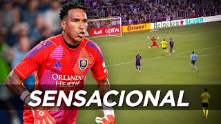 BRUTAL ATAJADA DE PEDRO GALLESE PARA EVITAR UN GOL EN LA GOLEADA DEL ORLANDO CITY [upl. by Bishop357]