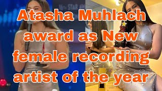 Atasha Muhlach nakatanggap ng award bilang New Female recording Artist of the year [upl. by Akemot]