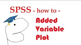 Added variable partial regression plot in SPSS  influential points [upl. by Tisdale348]