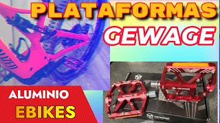 GEWAGE Pedales PLATAFORMA Aluminio EBIKE SPECIALIZED TURBO LEVO [upl. by Norahs]