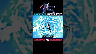 GRENINJA VS CHARIZARD  ASH GRENINJA SKULL EDIT ☠  POKEMON SHORTS greninja pokemon shorts [upl. by Coben]