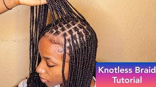 Best Knotless Braids Tutorial  How To Make Knotless Braid [upl. by Juliane]