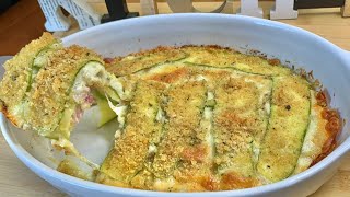 ZUCCHINE AL FORNO VELOCISSIME E LEGGERE TUTTO A CRUDO NO FRITTURA [upl. by Jasik]