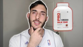 GNC Pro Performance Bulk 1340 Weight Gainer Review  GNC Product [upl. by Euqinu141]