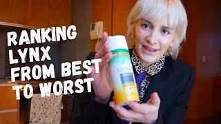 Ranking Lynx Deodorant From Best To Worst [upl. by Kcirdneh]