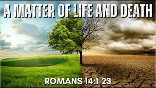 A Matter Of Life and Death  David Israel Madison Pastor [upl. by Ardnuhsal]