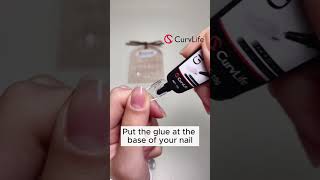 Semisolid nail glue tutorial [upl. by Adnolehs]