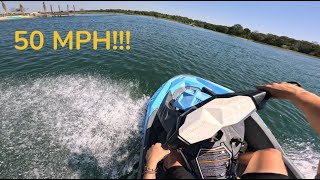 90hp Seadoo spark ripping in small pond 50mph [upl. by Brod]