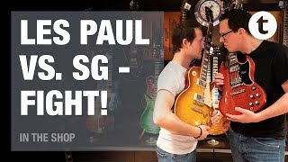 Whats the difference between a Gibson Les Paul and an SG  In the Shop Episode 22  Thomann [upl. by Aelsel]