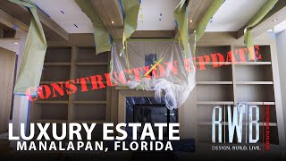 Another Luxury Ocean Front Estate Build Closing Out  Manalapan Florida [upl. by Dlonyer]