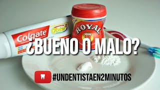 PASTA DE DIENTES  BICARBONATO DE SODIO ¿BUENO O MALO undentistaen2minutos [upl. by Nihahs990]