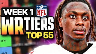 Week 1 Fantasy Football WR Rankings Top 55 [upl. by Lyred]