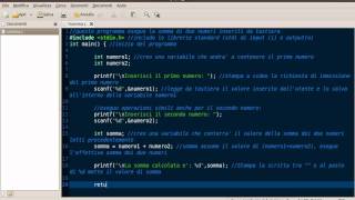 Programmare in C  Lezione 2  Somma di due numeri [upl. by Ardnaek727]