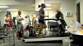 Final stage of VO2max test with Quark CPET metabolic cart and treadmill [upl. by Nibbs]