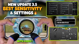 NEW😱 BEST SENSITIVITY amp SETTINGS 2024🔥 4 Finger Claw Gyroscope  35  Version 35 Icemire Frontier [upl. by Nolitta727]