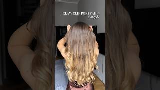 Easy high ponytail hairstyle for you ✨ hairtutorial halfuphalfdownhairstyle [upl. by Leitman]