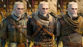 The Witcher 3 Wild Hunt  All Witcher Gear Sets Showcase Looks amp Stats [upl. by Rehpotsirh]