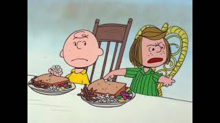 Peppermint Patty Being Rude To Charlie Brown During Thanksgiving and asks Marcie to apologize [upl. by Nabois]