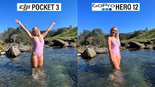 DJI Pocket 3 Vs GoPro Hero 12 Black Camera Test Comparison [upl. by Nylekoorb577]