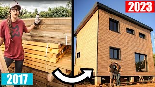 TIMELAPSE CONSTRUCTION COMPLETE MAISON BOIS  AMAZING TIMELAPSE RENOVATION WOODEN HOUSE [upl. by Luce268]