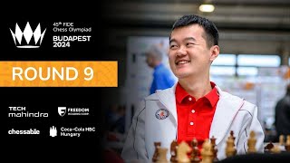 Round 9  45th FIDE CHESS OLYMPIAD [upl. by Hermia]