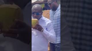 Dr Bawumia drinks coconut water in the street npp 2024elections bawumia coconutwater short fy [upl. by Eiveneg]