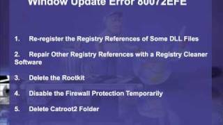 Window Update Error 80072EFE [upl. by Rupert341]