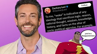 Washed Actor Zachary Levi Turns To Anti Woke Grift To Stay Relevant amp Cries Online After Call Out [upl. by Daj]