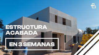 Construcción de vivienda  MUROS PREFABRICADOS de HORMIGÓN [upl. by Yecart]