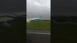 🔥✈️ Extreme Storm Crosswind TakeOff Dublin Airport spotter aviation planespotting spotting [upl. by Delwin731]