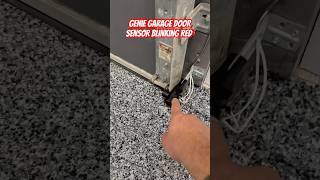 How to fix a genie garage door sensor blinking red 3 times shorts garage [upl. by Renner]