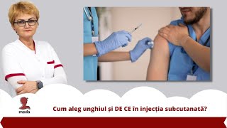 Cum aleg unghiul și DE CE în injecția subcutanată [upl. by Umeko]