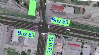 Synchro 7 Traffic Modeling Software on 23rd and Business 83 Names [upl. by Bale]