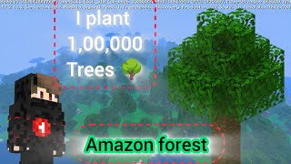 Plant some Trees in Minecraft viral minecraft 2024 trees trending plant viral minecraft [upl. by Nairde]